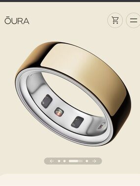 Oura Smart Ring in Gold (Size 8)